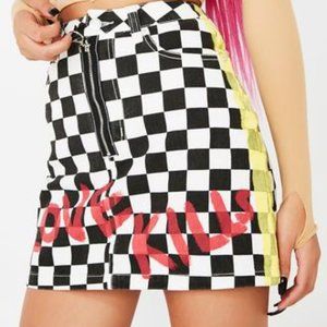 🆕 'Love Kills' mini skirt